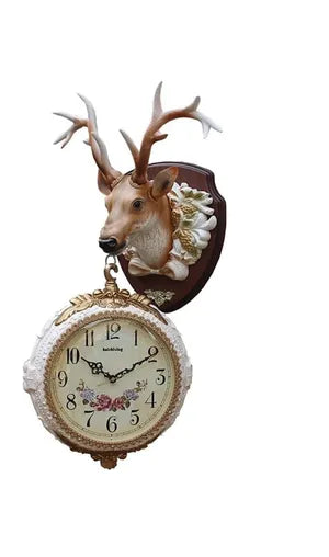 Stylish Double Wall Clock Haizhixing Deer� Wall Clock (Multi)