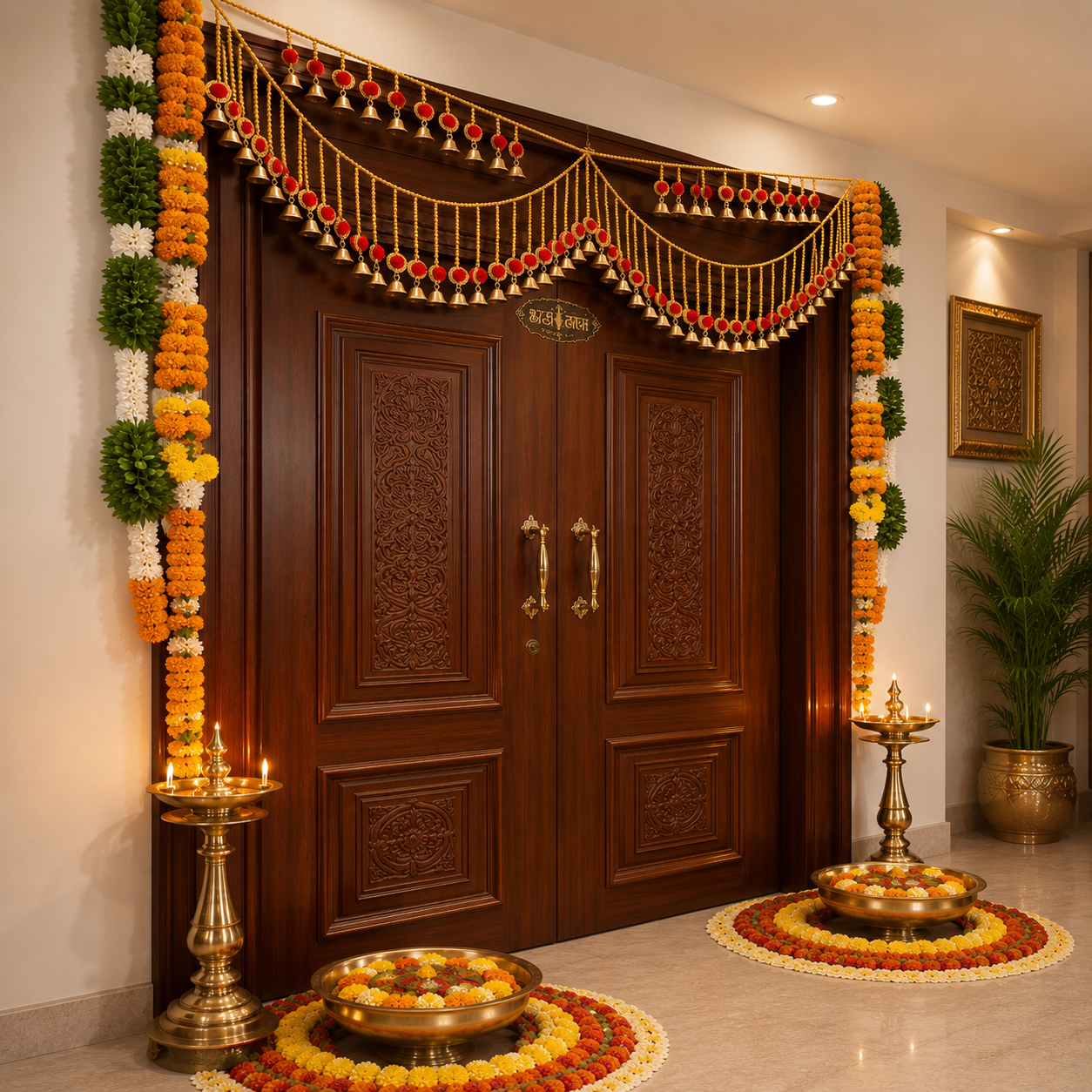 Nutts Ethnic Bandhanwar Door Hanging for Festive, Pooja and Traditional Décor