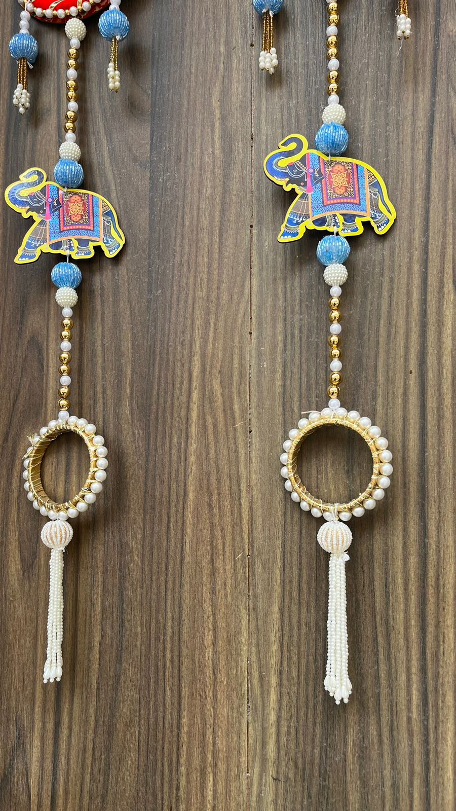 Nutts Traditional Handmade Decorative Home Wall Hanging for Elegant Decor Home Pooja Room and Hanging Decoration Pack of 2 (Small103)