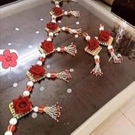 (Combo of 1 Bandhanwar & 2 Small String),Wall Hanging Bandhanwar for Home Decoration & All Festival Decor,Diwali Decoration