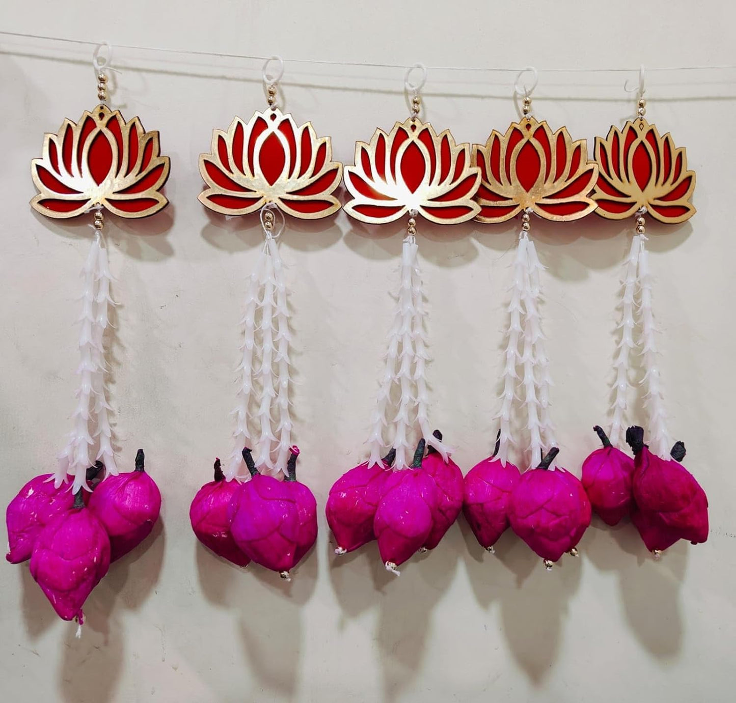 Nutts Lotus Wall Hanging Artistic Decorative Piece For Home Decor Enhances Interior Walls With Unique Lotus Design Perfect For Modern And Traditional Homes