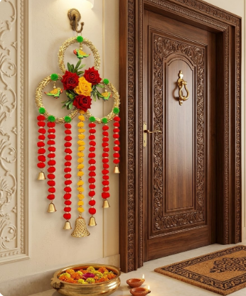 Nutts Handmade Hanging for Home Decorative Wall Hanging | Diwali Festival Pooja Room Entrance Door Pack of 2 (Small192)