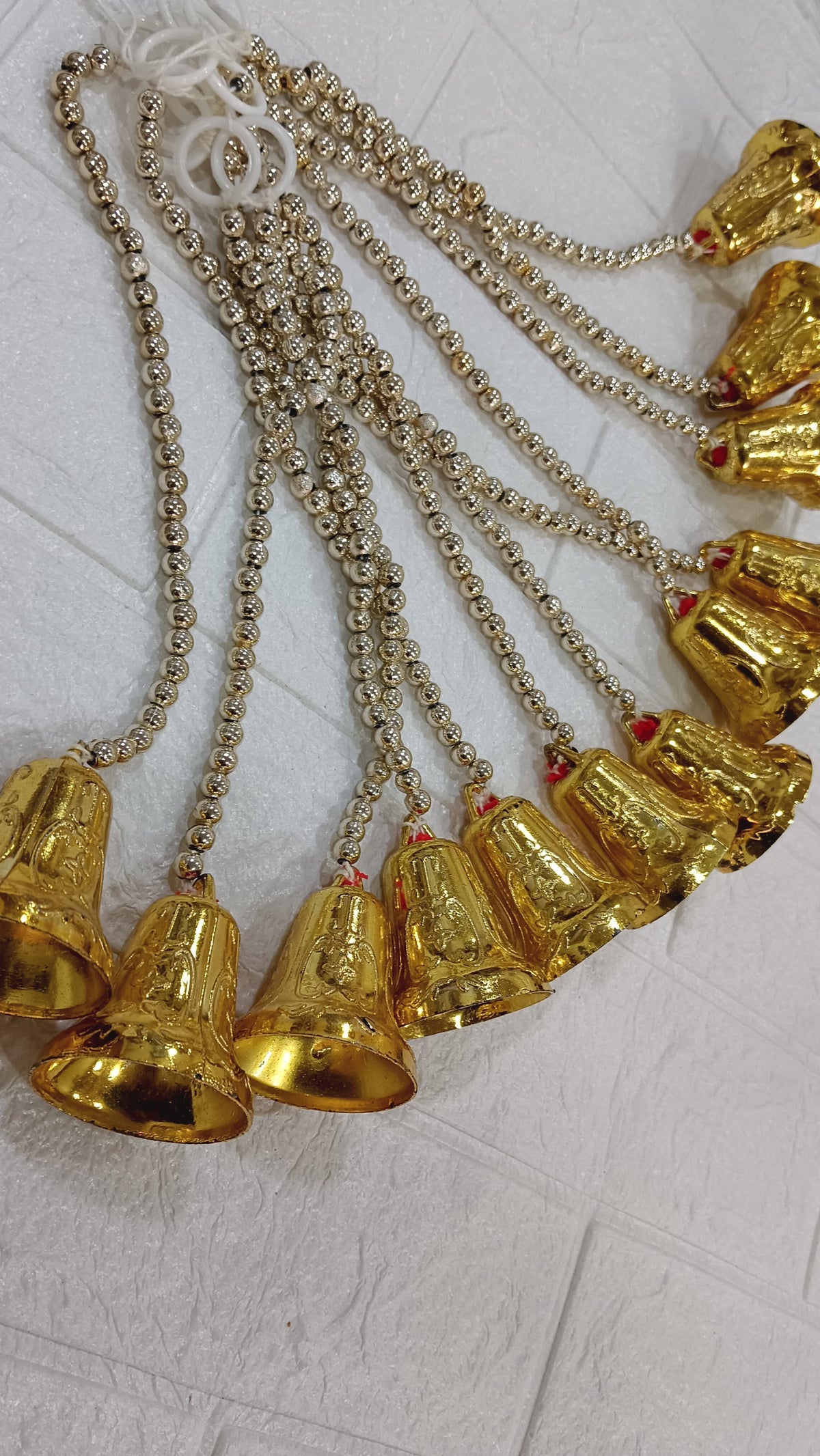 Handmade Item Beads with Bell Hanging for Decoration Item for Home Décor Diwali Festival, Navratri (Pack of 24) SMALL125