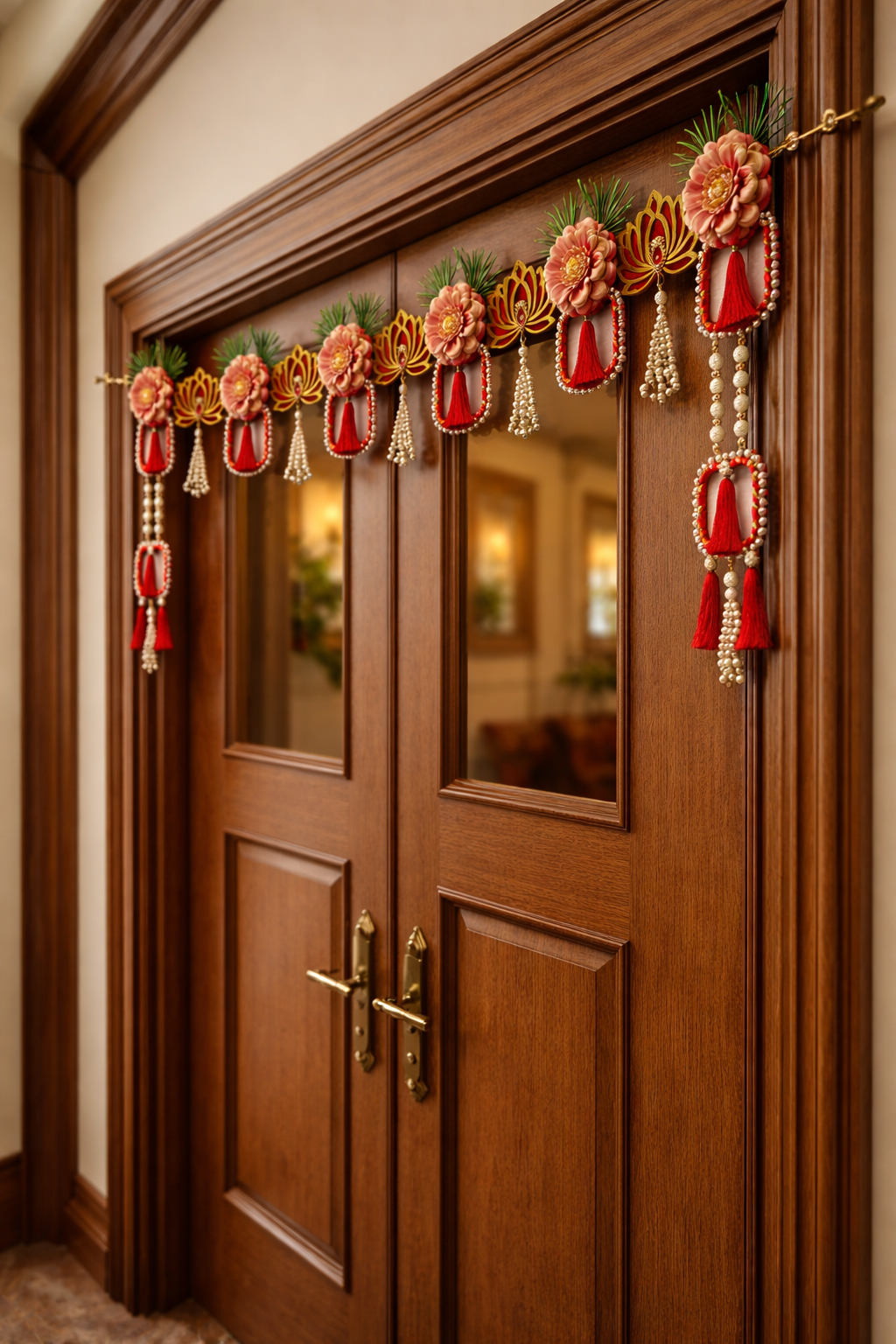 Nutts Handcrafted Bandhanwar Door Hanging for Entrance Decor