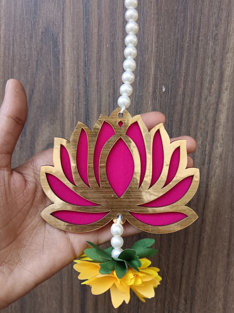 Nutts Lotus Wall Hanging Artistic Wall Display Enhances Home Interiors With Unique Lotus Design