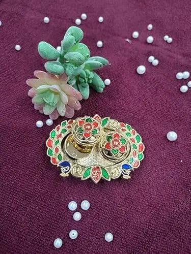 Nutts Combo Of 1 Rakhi For Brother With Traditional Haldi kumkum Chandhan Holder Plate Gifts Combo Set,Brother Rakhi Set (3)