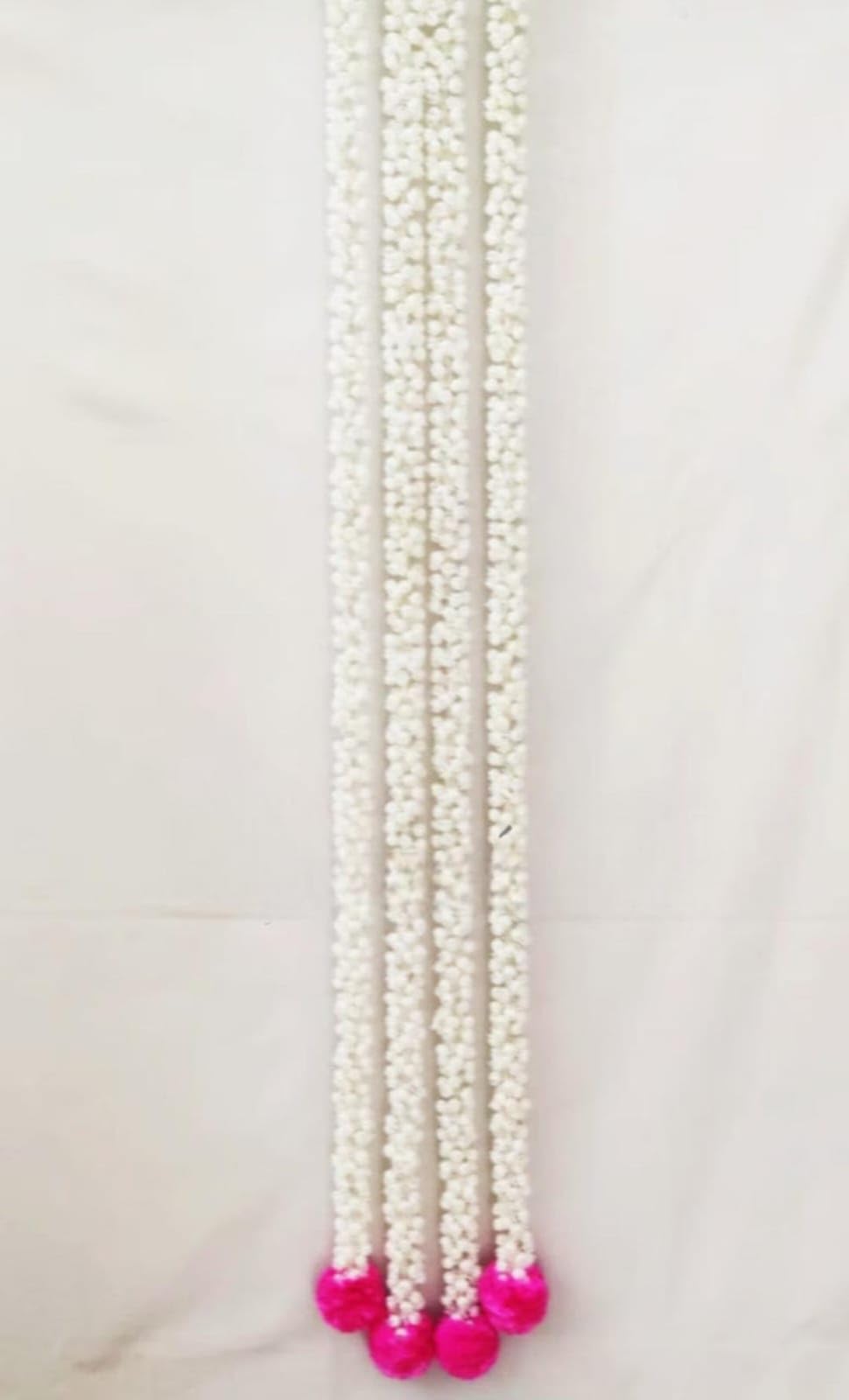 Nutts Decorative Handcrafted Artificial Mogra Hanging | Artificial Flower Hanging | Multicolour Toran for Home Decor (MOGRAH24-1)
