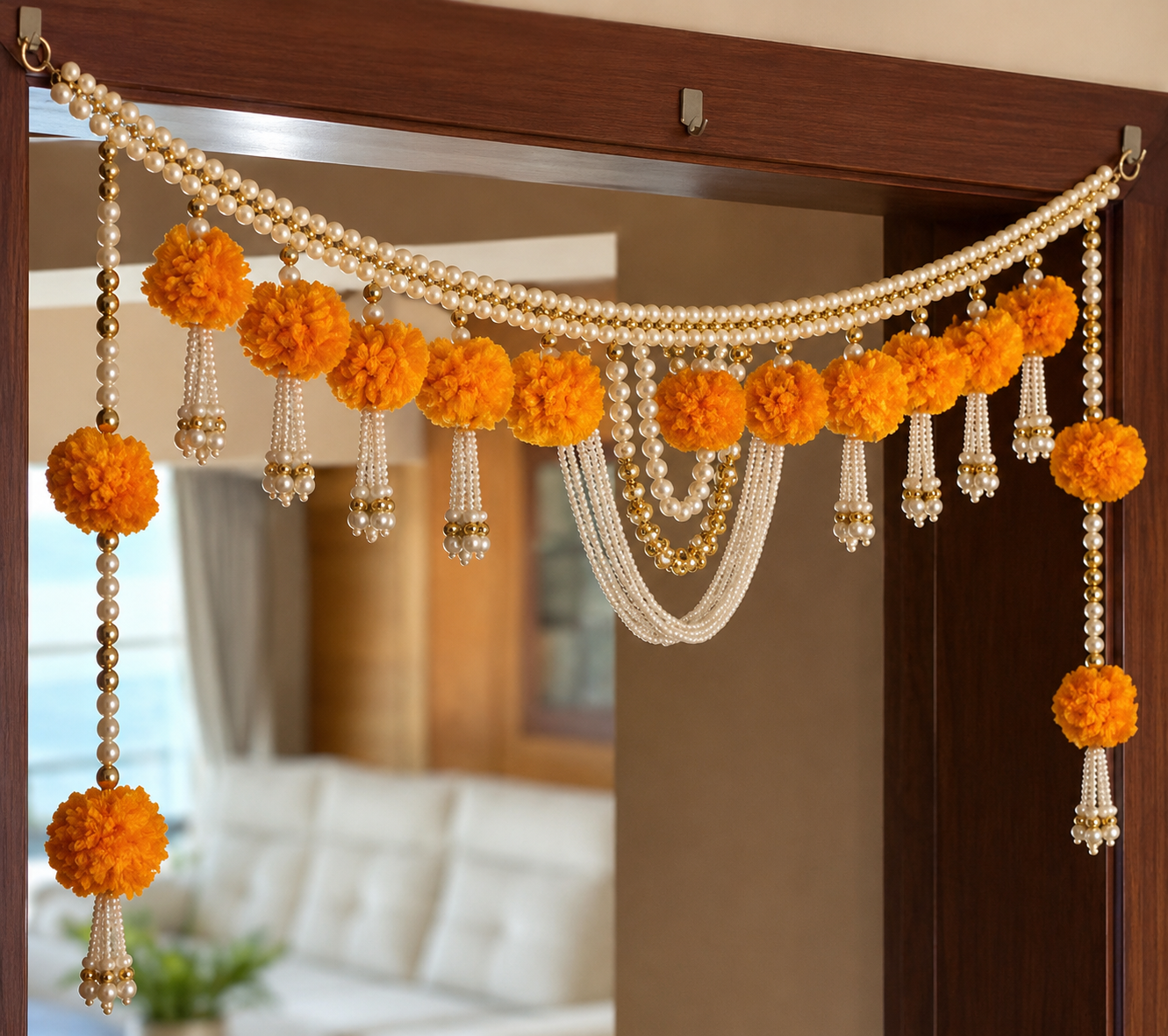 Nutts Traditional Festive Bandhanwar for Home Entrance Decoration