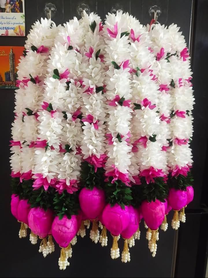 Nutts Handmade Paper Gajra Hanging Decorative | Traditonal Hanging for Paper Gajra Decorations for Walls Hanging Decor (PAPERG103)