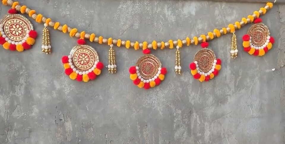 Decorative Rangoli Bandhanwar Perfect for Home Decoration | Ideal for Diwali Festivities | Enhance Your Space with Graceful Touches(BDHW291)