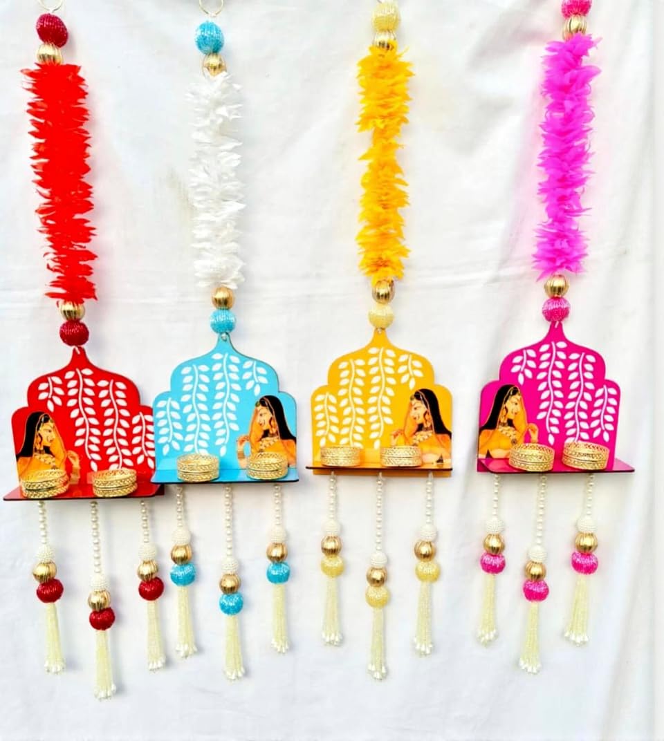 Nutts Handmade Paper Gajra Hanging Decorative | Traditonal Hanging for Paper Gajra Decorations for Walls Hanging Decor (PAPERG99)