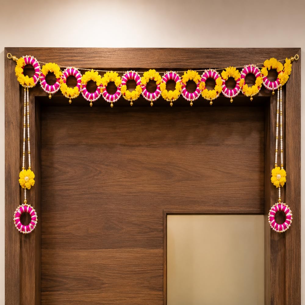 SellPlus Beautifully Crafted Bandhanwar that enhances the Look of Your Main Door and adds a Rich Traditional Touch to Your Home décor. (BDHW175)