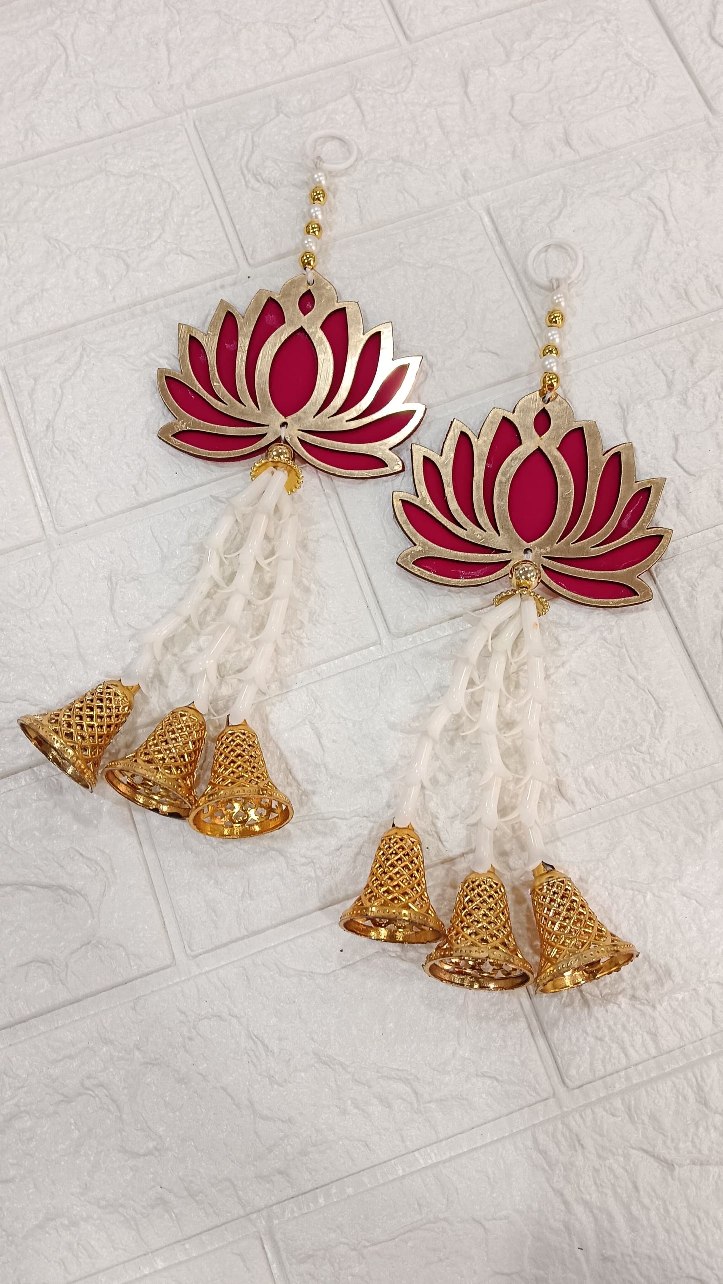 Nutts Lotus Wall Hanging Perfect For Modern Spiritual Decor Enhances Interior Design With Elegant Lotus Pattern Ideal For Pooja Room And Meditation Space