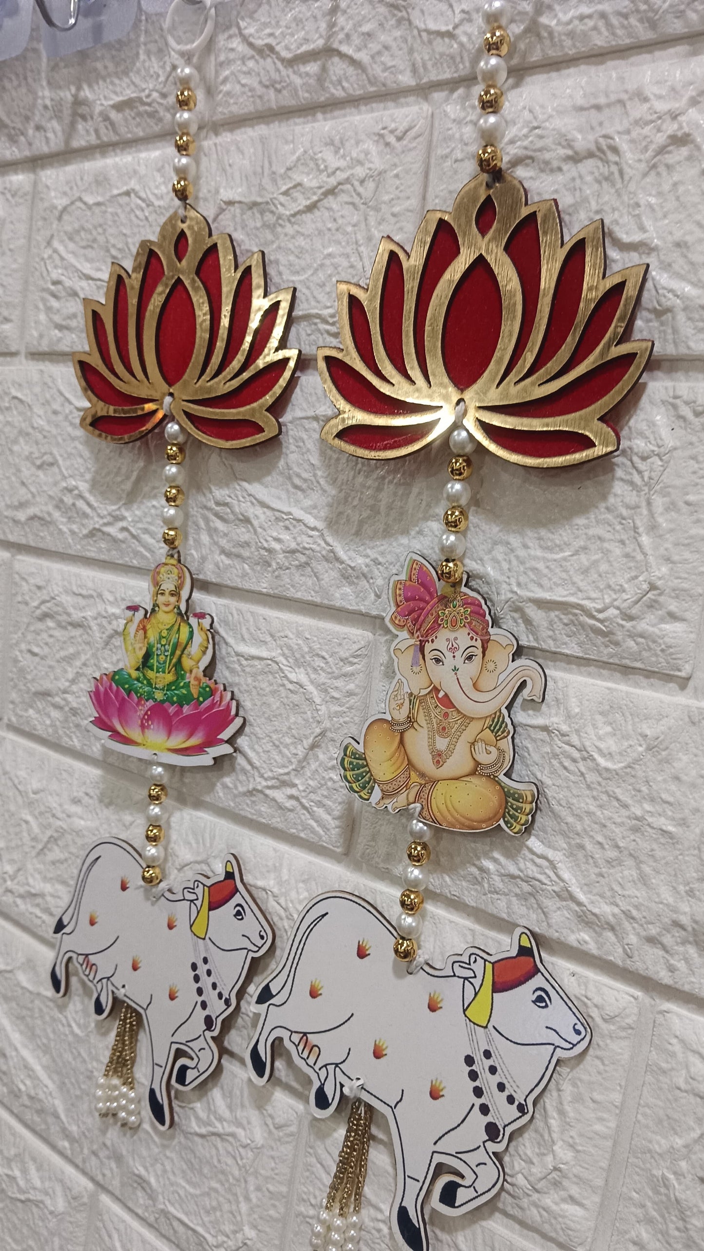 Nutts Lotus Wall Hanging Perfect For Spiritual And Calm Decor Ideal For Pooja Room Mandir And Meditation Space Enhances Positive Energy And Serenity At Home