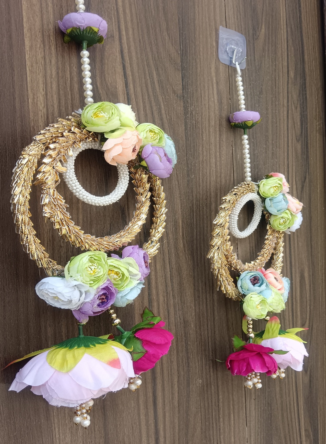 Nutts Handmader Door Hanging Decorative Latkan | Home Temple Office Festive Decor Pack of 2 (Small170)