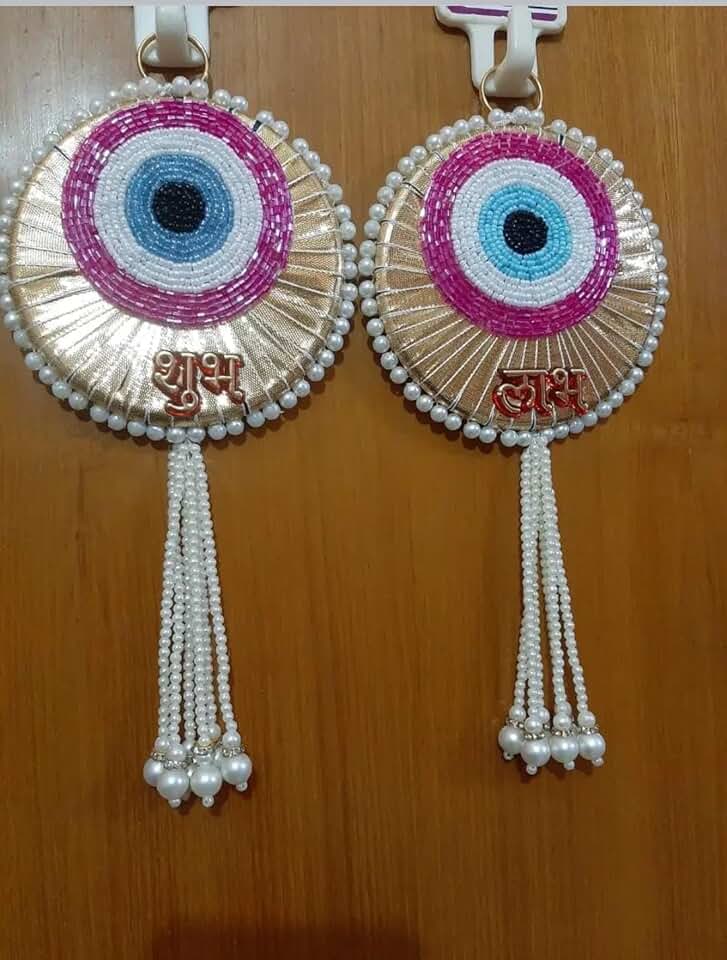 Evil Eye Beads Latkan Hanging Perfect for Home Decoration | Ideal for Diwali Festivities | Enhance Your Space with Graceful Touches