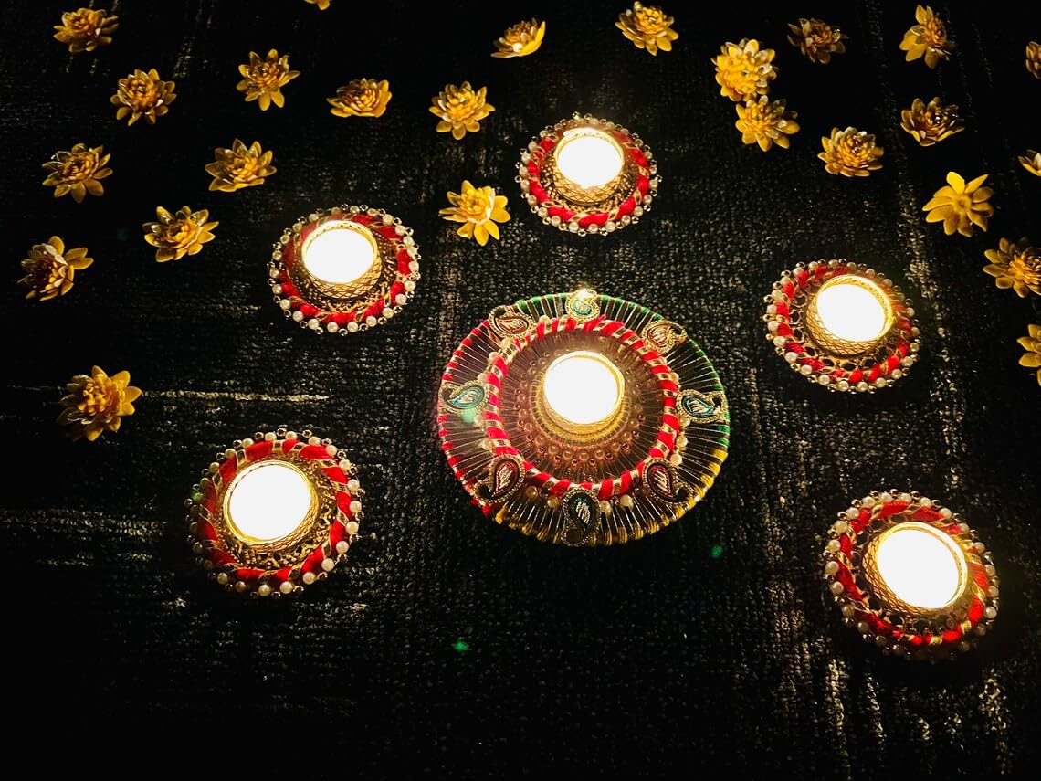 Sellplus Beautifully Crafted Rangoli with an Elegant Floral Pattern that enhances the Beauty of Your Home Entrance Pooja Room Living Room Office or Festive (Rang44)