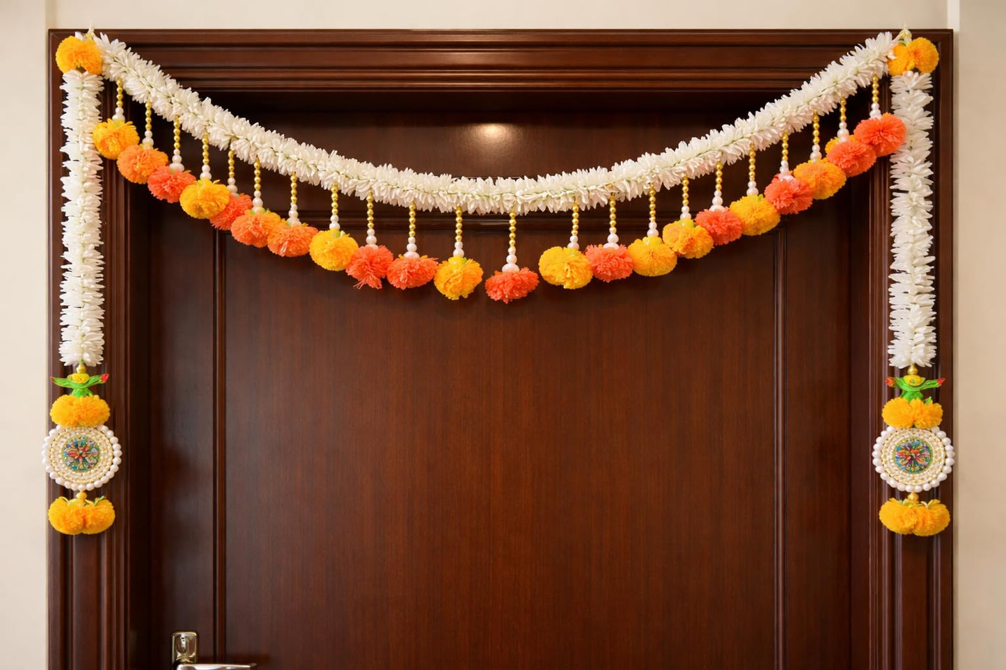 Sellplus Handmade Bandhanwar Decorations | Traditional Bandhanwar Toran Hanging for Entrance Door Wedding Festival Decoration (Pack of 1) (BDHW278)