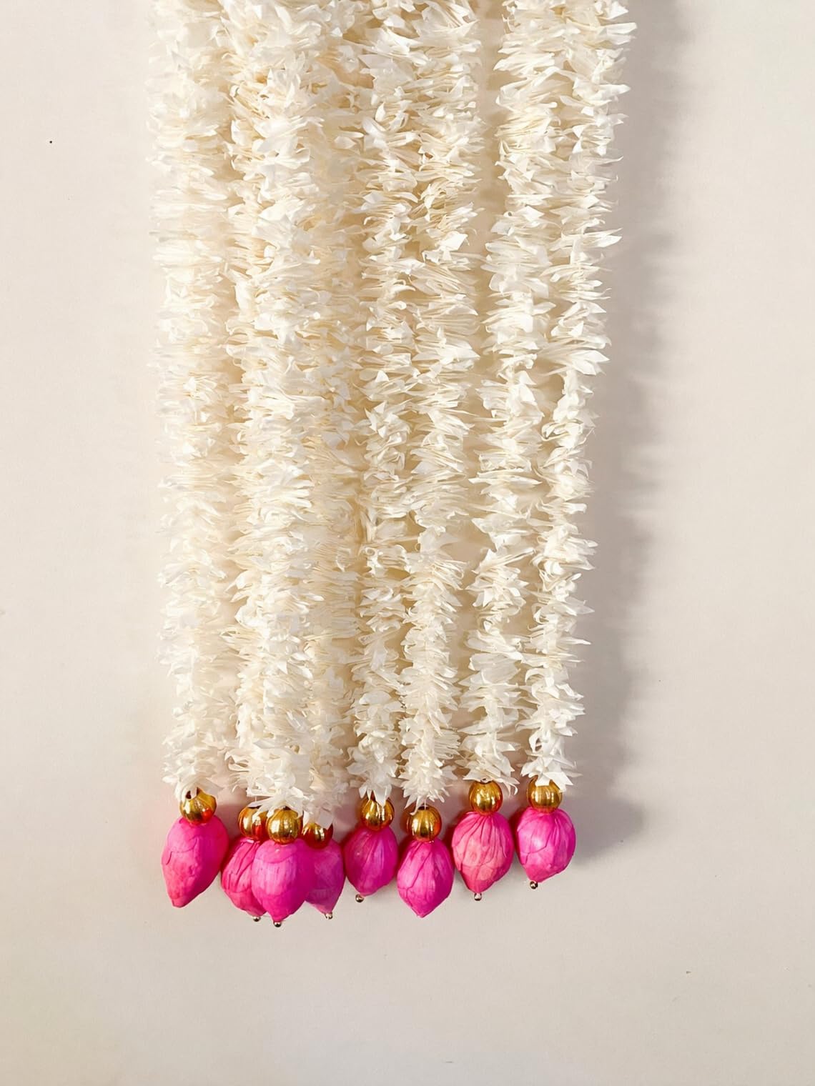 Nutts Handmade Decorative Paper Gajra Hanging | Traditional Floral Paper Gajra Hanging for Door Wall Mandir Festival Home Entrance Hanging Decorations (PAPERG76)