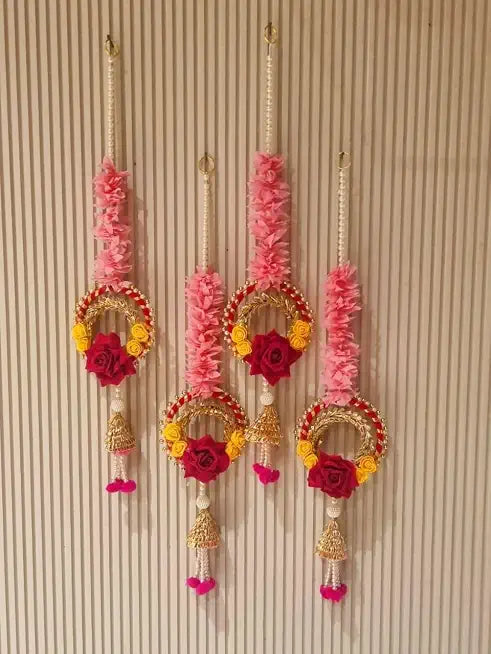 Nutts Traditional Decorative Wall Hanging wall Hanging for Main Door Garland Perfect for Home Decor Enhance Your Space (Pack of 4) (PaperG70)