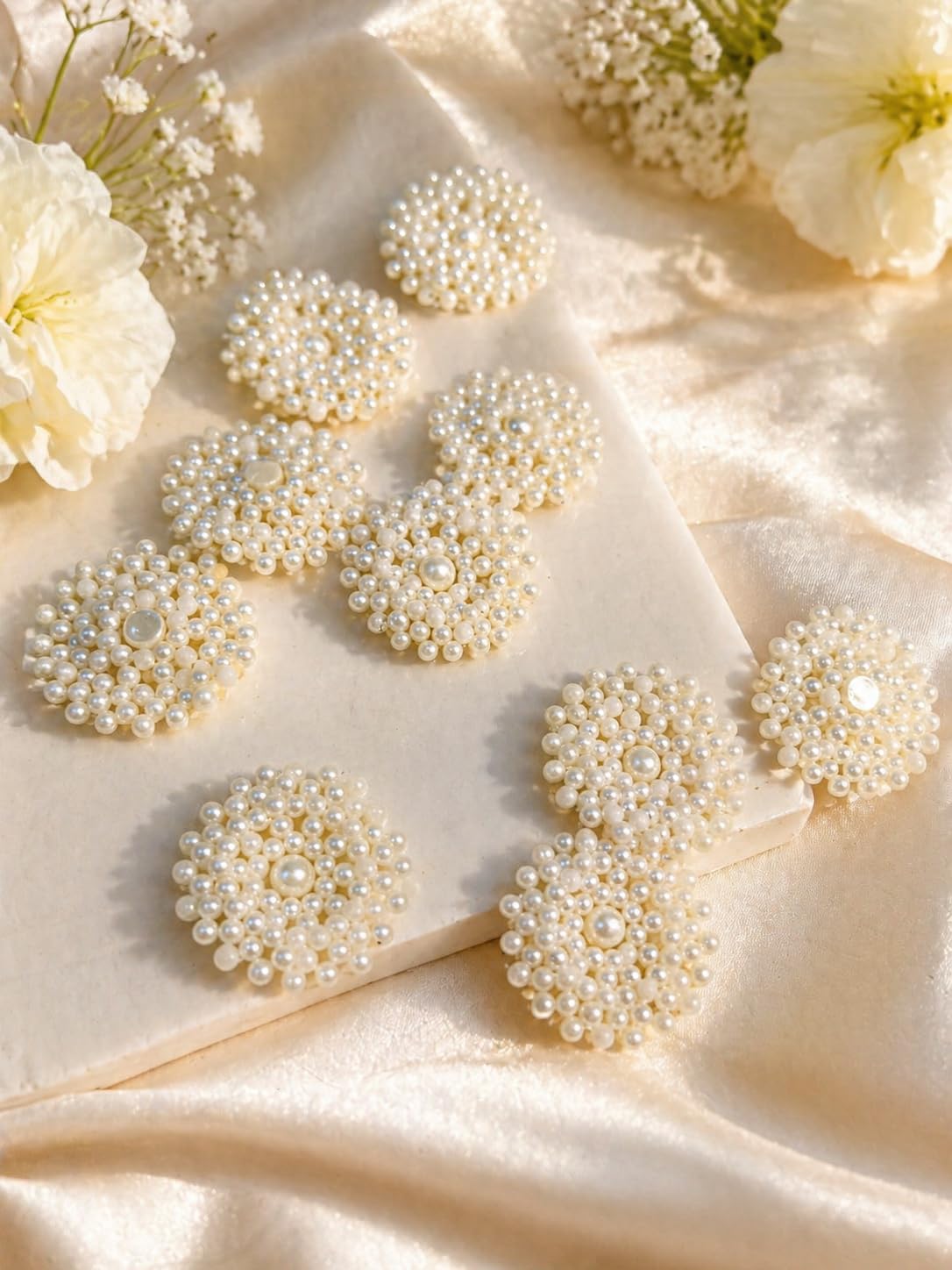 Nutts Elegant Decorative Booti Applique Work Beaded Applique for Craft and Embroidery Work (RM-B21 (Small))
