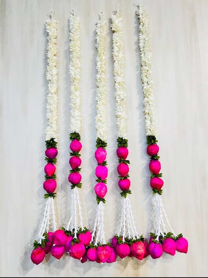 Paper Gajra with Kmalkali & Leaf String Amazing Design for Home Decoration & All Festival Decor