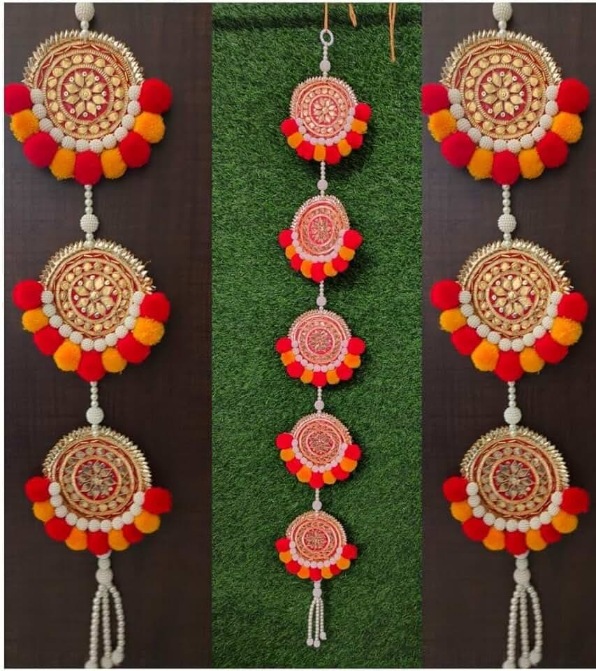 Decorative Rangoli Hanging for Home Decoration & All Festival Decor Enhance Your Space with Graceful Touches (SMALL32)