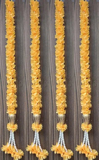 Nutts Handmade Paper Gajra Hanging Decorations | Traditional Decorative Paper Gajra Garland | Diwali Navratri Pooja Wedding Home Decoration Hanging Pack of 2 (PAPERG20)