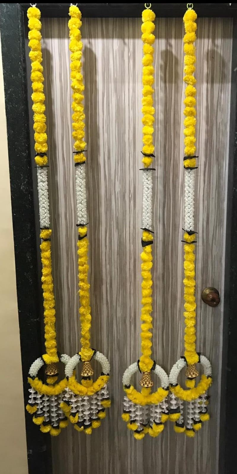 Nutts Handmade Decorative Mogra Hanging | Artificial Flower and Mogra Hanging for Decoration | Toran for Home and Festive Decor (MOGRAH20)