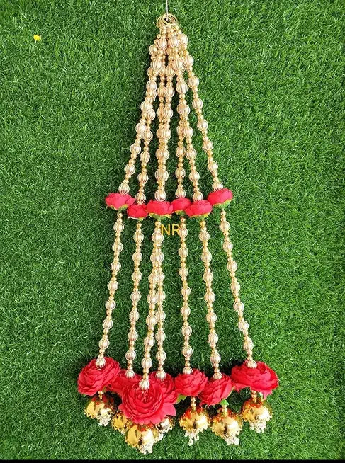 Nutts Decorative Handcrafted Artificial Flower Hanging | Multicolour Traditional Florel Hanging for Home and Office Decoration (FlowerH19)