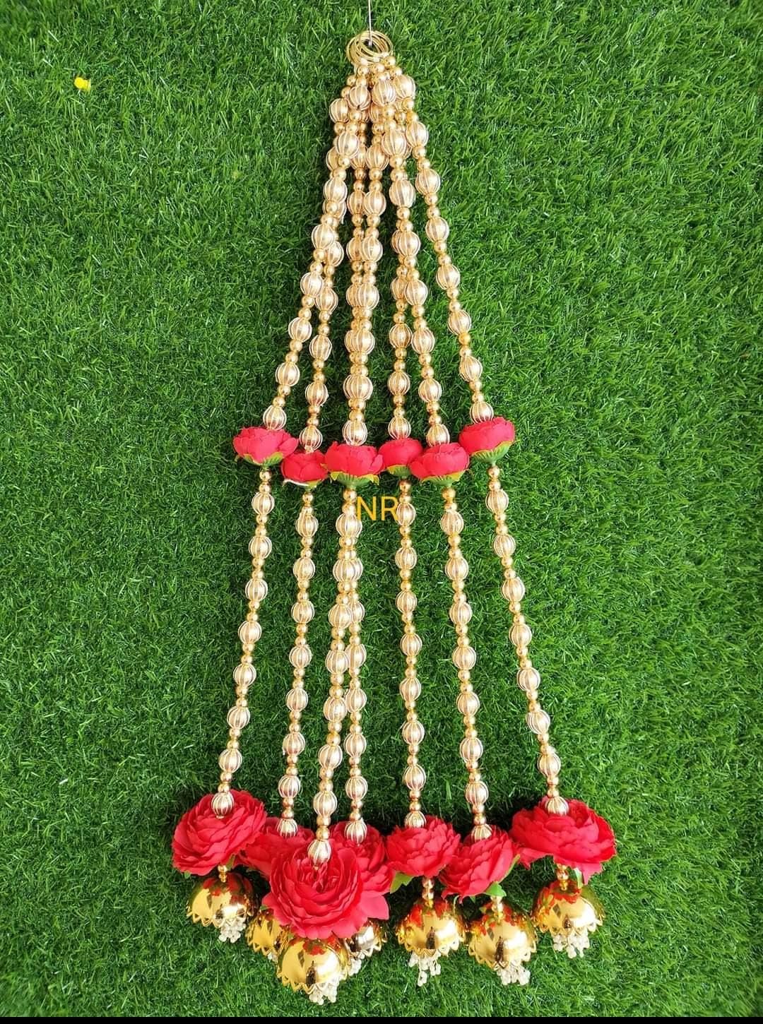 Nutts Decorative Handcrafted Artificial Flower Hanging | Multicolour Traditional Florel Hanging for Home and Office Decoration (FlowerH19)