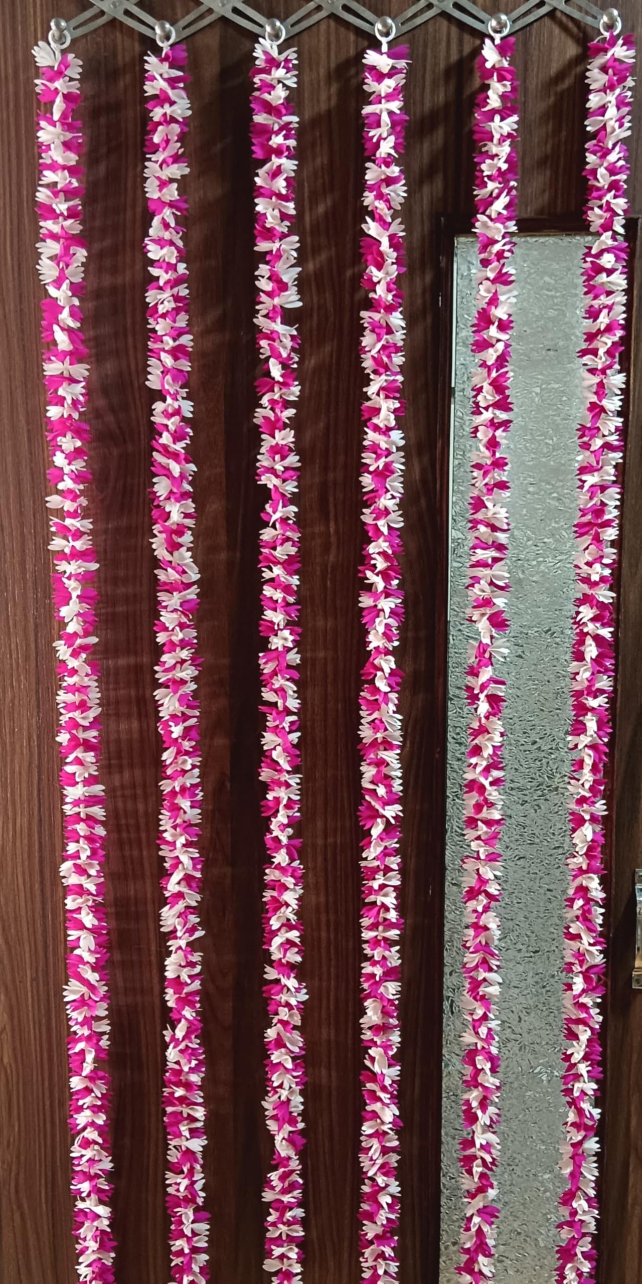 Nutts Handmade Floral Paper Gajra Hanging Decorations | Traditional Decorative Paper Gajra | Home Entrance Decor Hanging (PAPERG40)