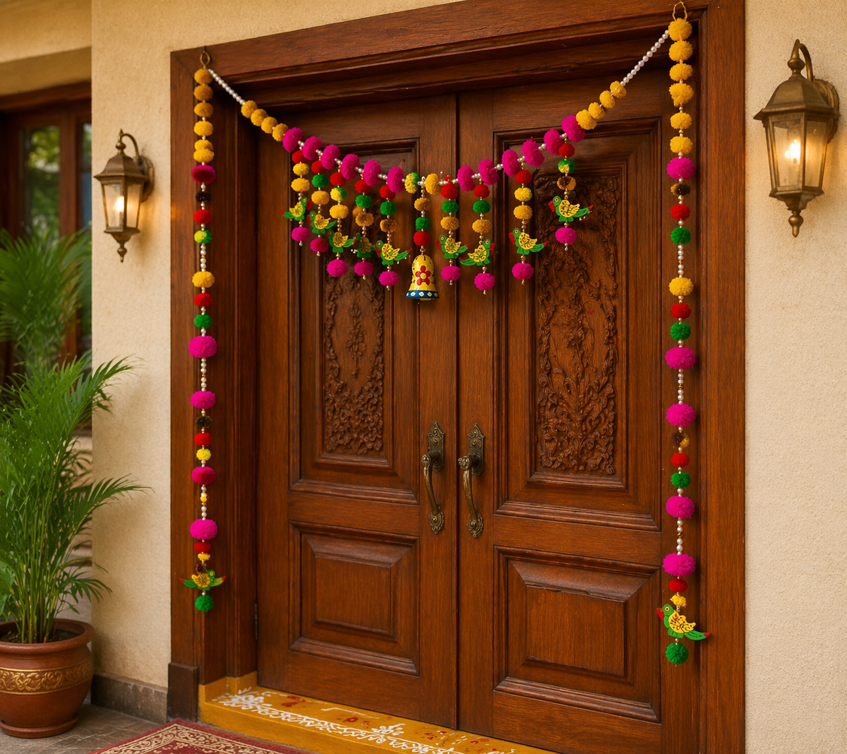 Nutts Colorful Festive Bandhanwar Toran for Home
