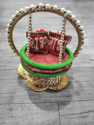 Art & Craft Thakur Ji Singhasan, Laddu Gopal Ji Singhasan for Puja Room, Janmastmi Decoration
