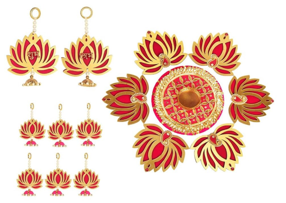 Nutts Lotus Wall Hanging Decorative Accent For Modern Styling
