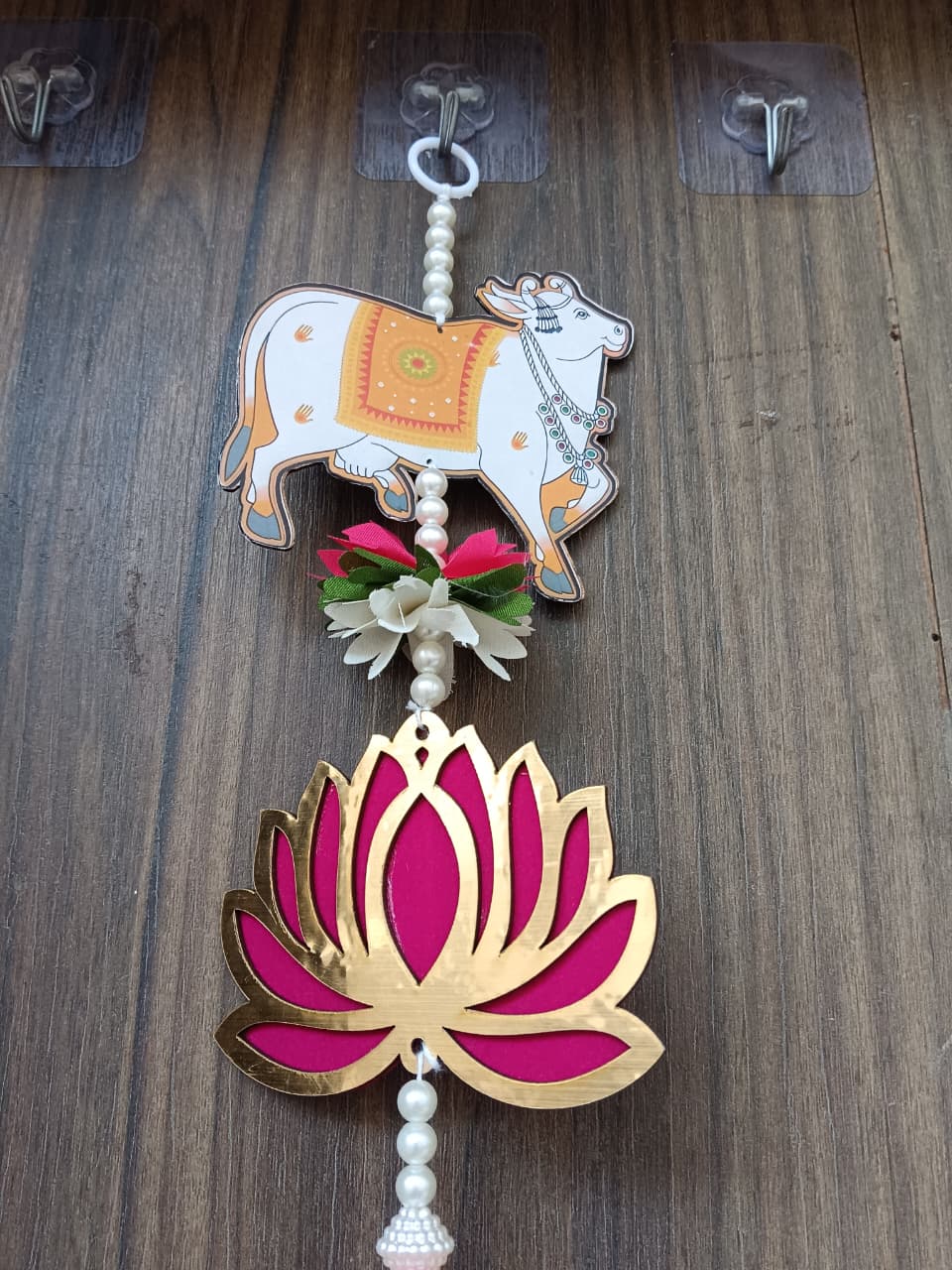 Nutts Lotus Hanging Modern Wall Accent For Living Room Decoration