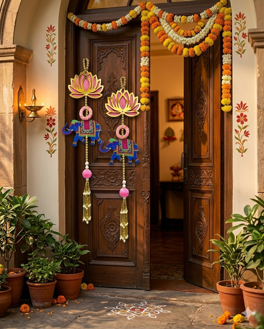 Nutts Lotus Hanging Stylish Decor For Bedroom And Living Room