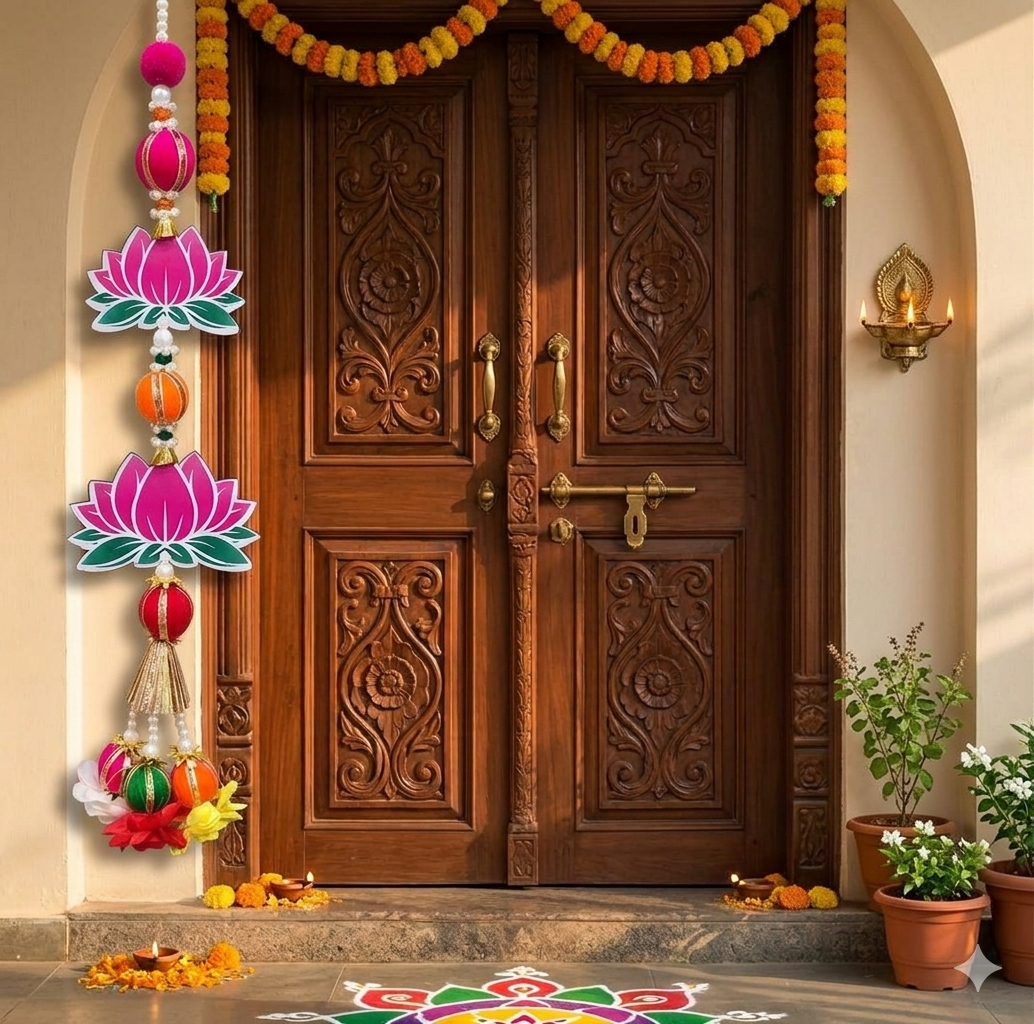 Nutts Lotus Hanging Aesthetic Wall Decor For Stylish Homes