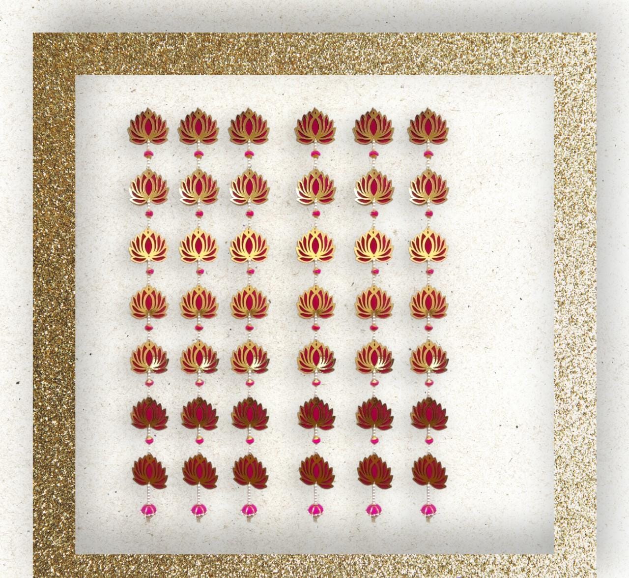 Nutts Lotus Hanging Artistic Wall Decor For Elegant Interiors