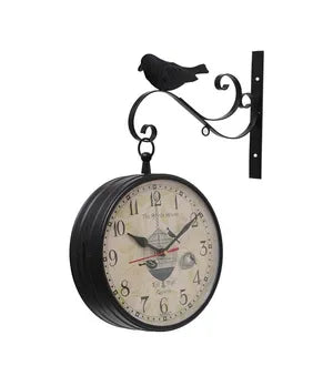 New Classic Black Iron Victoria Station Clock London Vintage Wall Clock Retro Bird Wall Clock�
