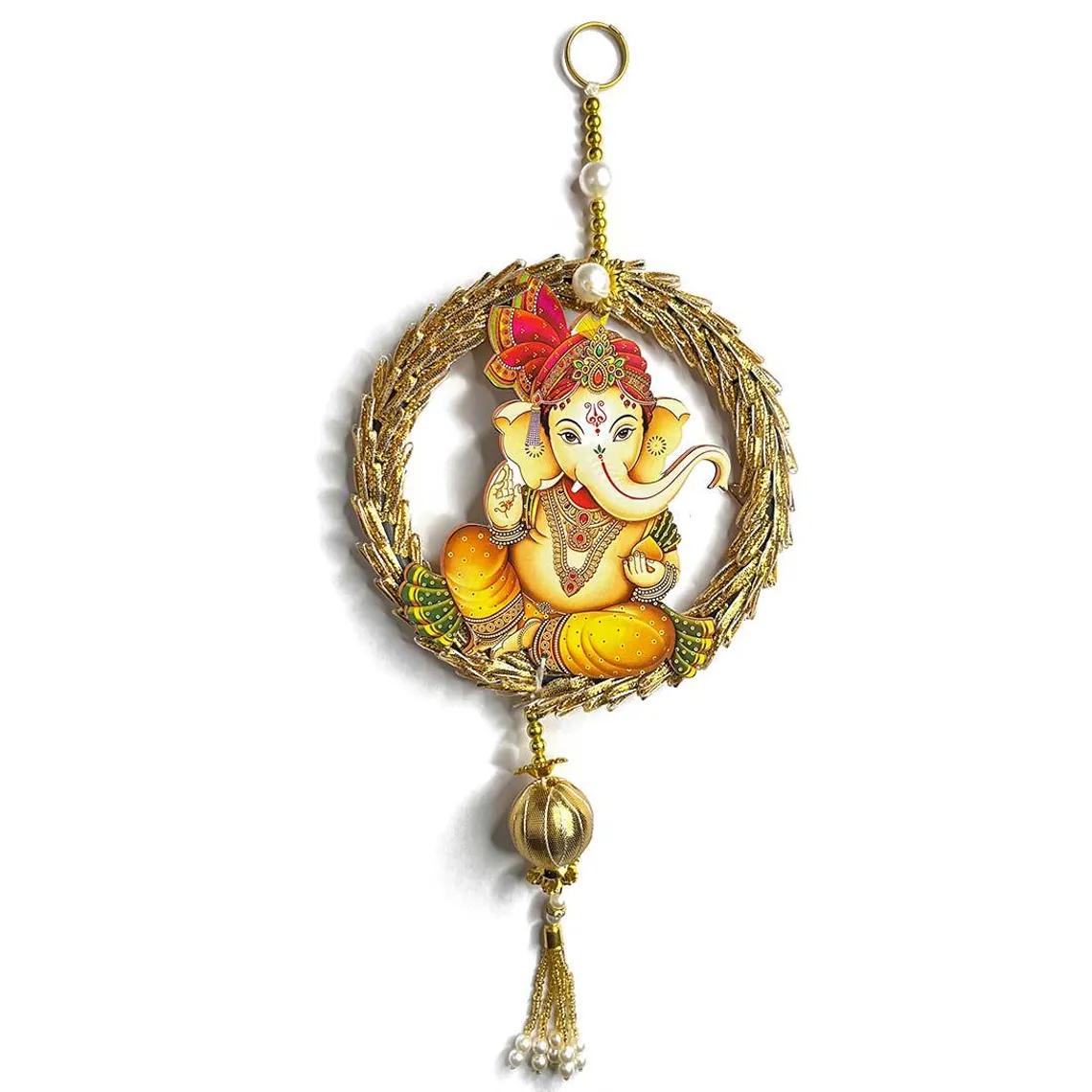 Nutts Handmade L Wall Hanging Decorative | Traditional for Home Festival Decoration Pack of 2 (Small149)