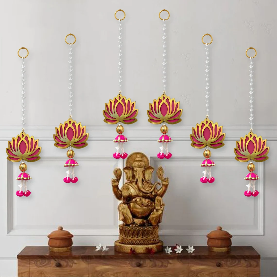 Nutts Lotus Wall Art Hanging Elegant Decorative Piece For Modern Interiors Suitable For Living Room Bedroom And Office Wall Decor Adds Artistic Appeal