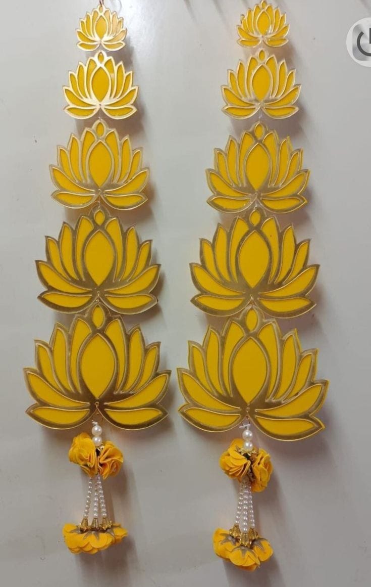 Nutts Lotus Wall Hanging Elegant Spiritual Decor For Home Temple And Living Room