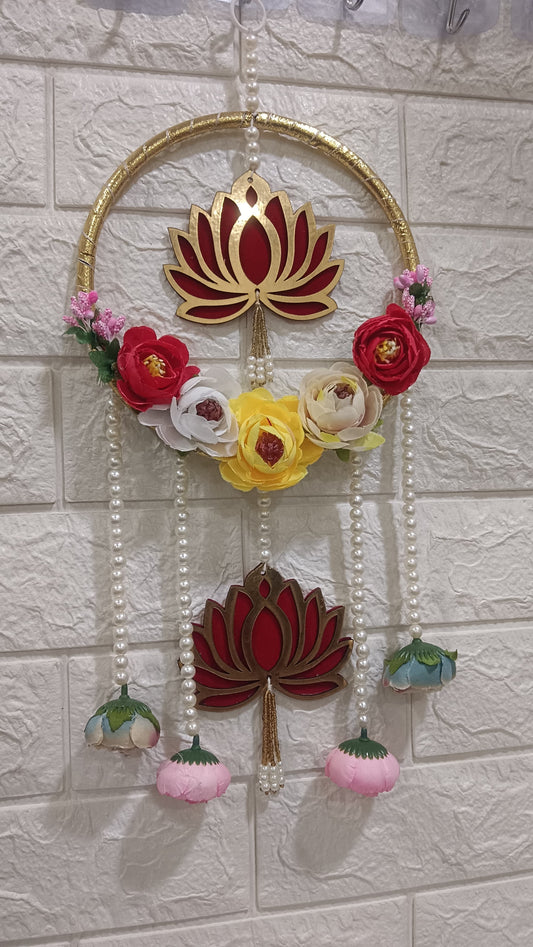 Nutts Lotus Wall Hanging Premium Home Decor Enhances Interior Walls With Artistic Design