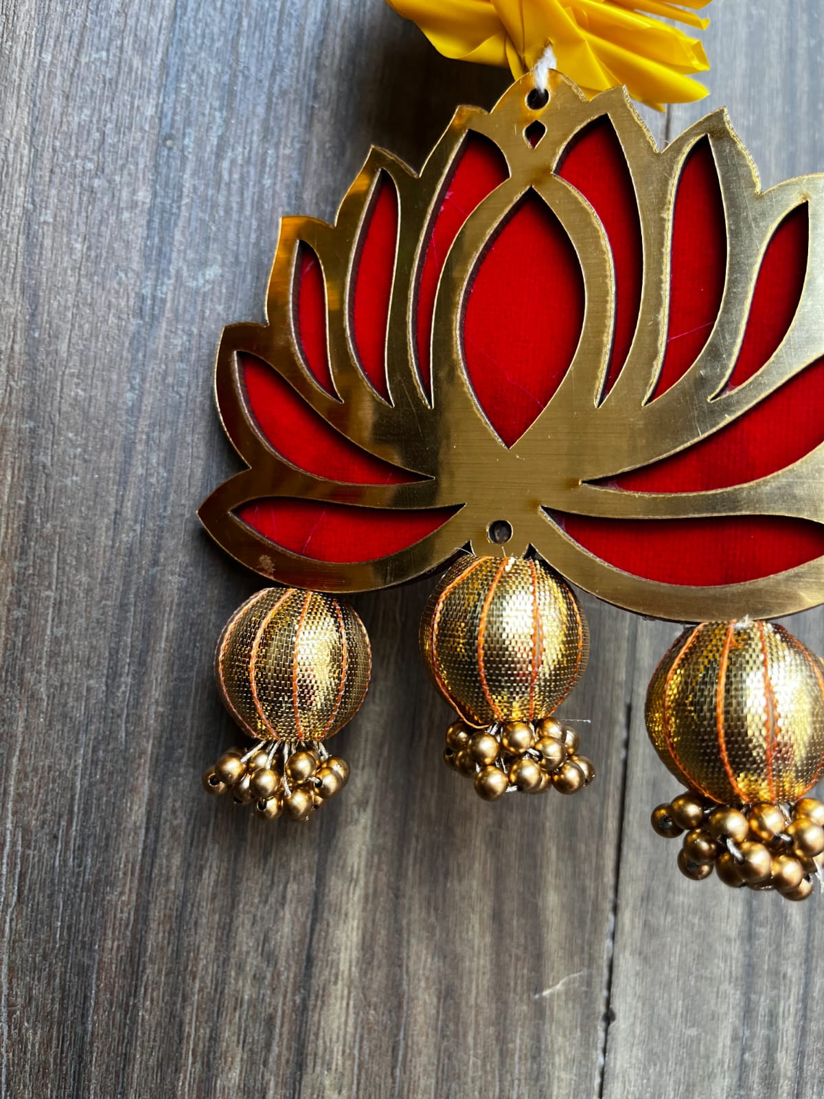 Nutts Lotus Hanging Decor Perfect For Positive Energy Home Enhances Spiritual And Peaceful Atmosphere Ideal For Living Room Meditation Space And Mandir