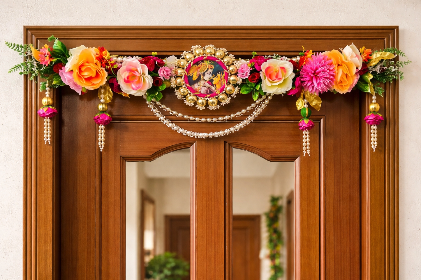Nutts Traditional Decorative Bandhanwar Toran for Main Door Decor
