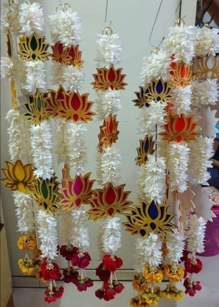 Nutts Lotus Wall Hanging Perfect For Divine Interior Decor Adds Spiritual And Elegant Touch Ideal For Pooja Room Living Room And Festive Setup