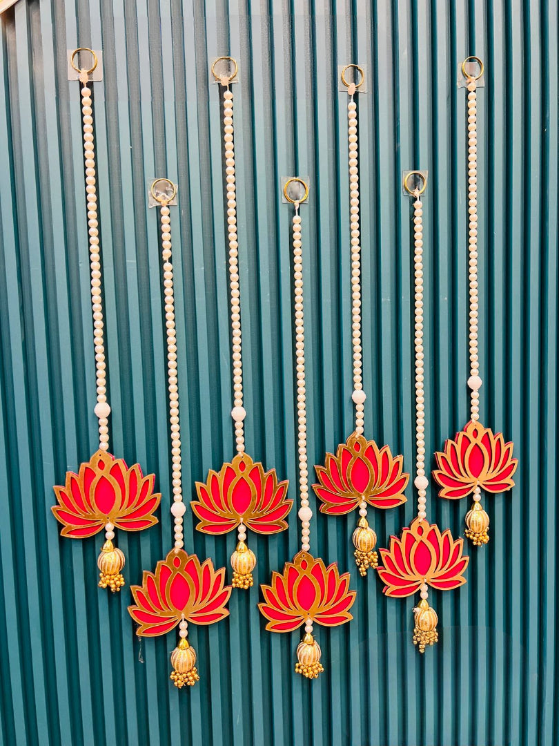 Nutts Lotus Wall Hanging Perfect For Traditional Home Decor Adds Cultural And Spiritual Touch Ideal For Pooja Room Living Room And Festive Decoration