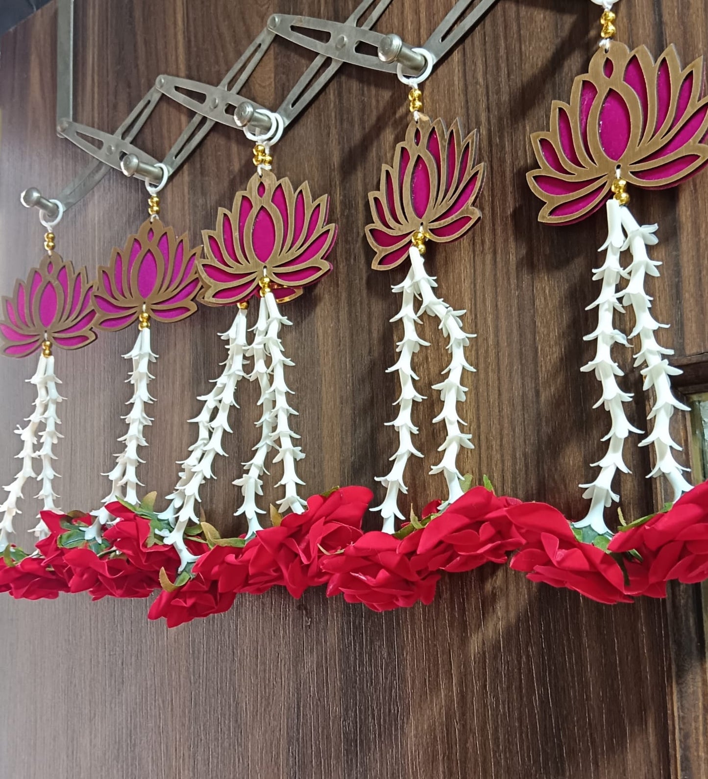 Nutts Lotus Hanging Ideal For Spiritual Corner Home Decor Enhances Peaceful Ambiance Perfect For Meditation Space Mandir And Calm Interior Styling
