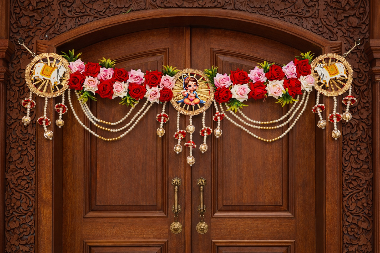 Nutts Elegant Bandhanwar Door Hanging for Festive Use